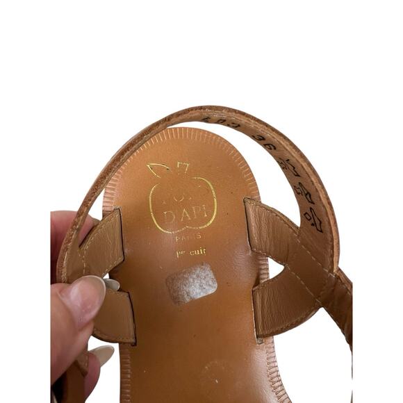 Girls Pom Dapi Leather Plagette Oto Sandals Size 4 4.5 Metallic Colorful Shoes - Picture 9 of 9